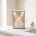 Lighted Tissue Box, Decorative Dress Design with USB or Battery Power - product view 1