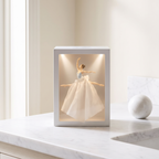 Lighted Tissue Box, Decorative Dress Design with USB or Battery Power - product view 1
