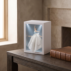 Lighted Tissue Box, Decorative Dress Design with USB or Battery Power - product view 2