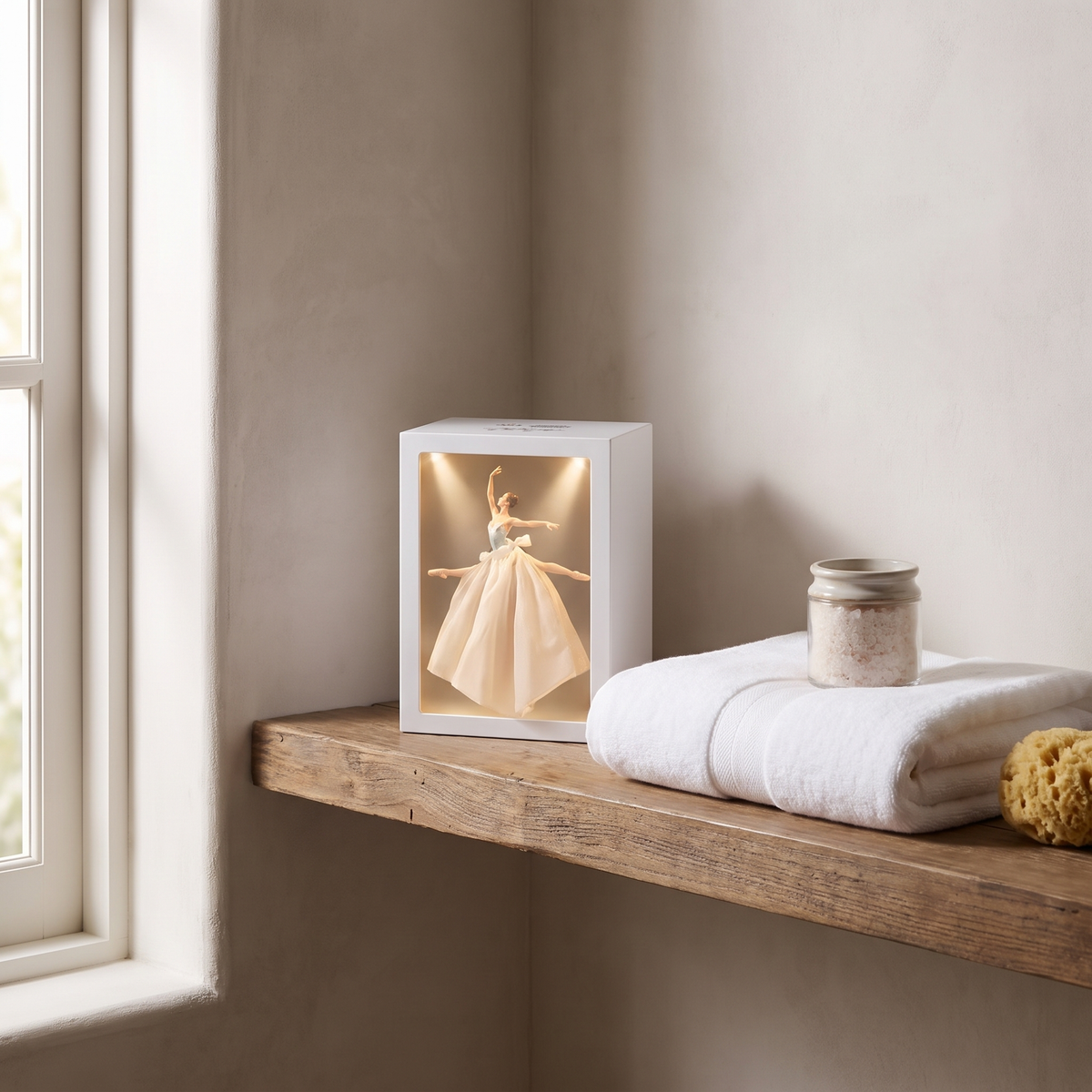 Lighted Tissue Box, Decorative Dress Design with USB or Battery Power - product view 4