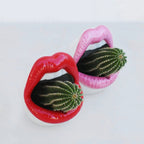 Lips Design Ceramic Plant Pot