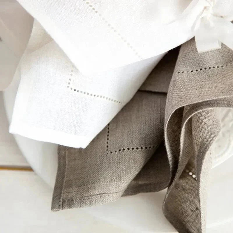 Cotton or Linen Table Napkins and Placemats, Set of 6