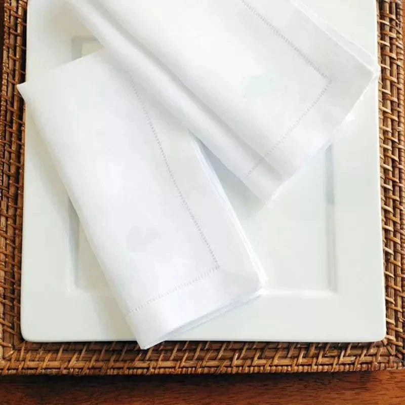 Cotton or Linen Table Napkins and Placemats, Set of 6