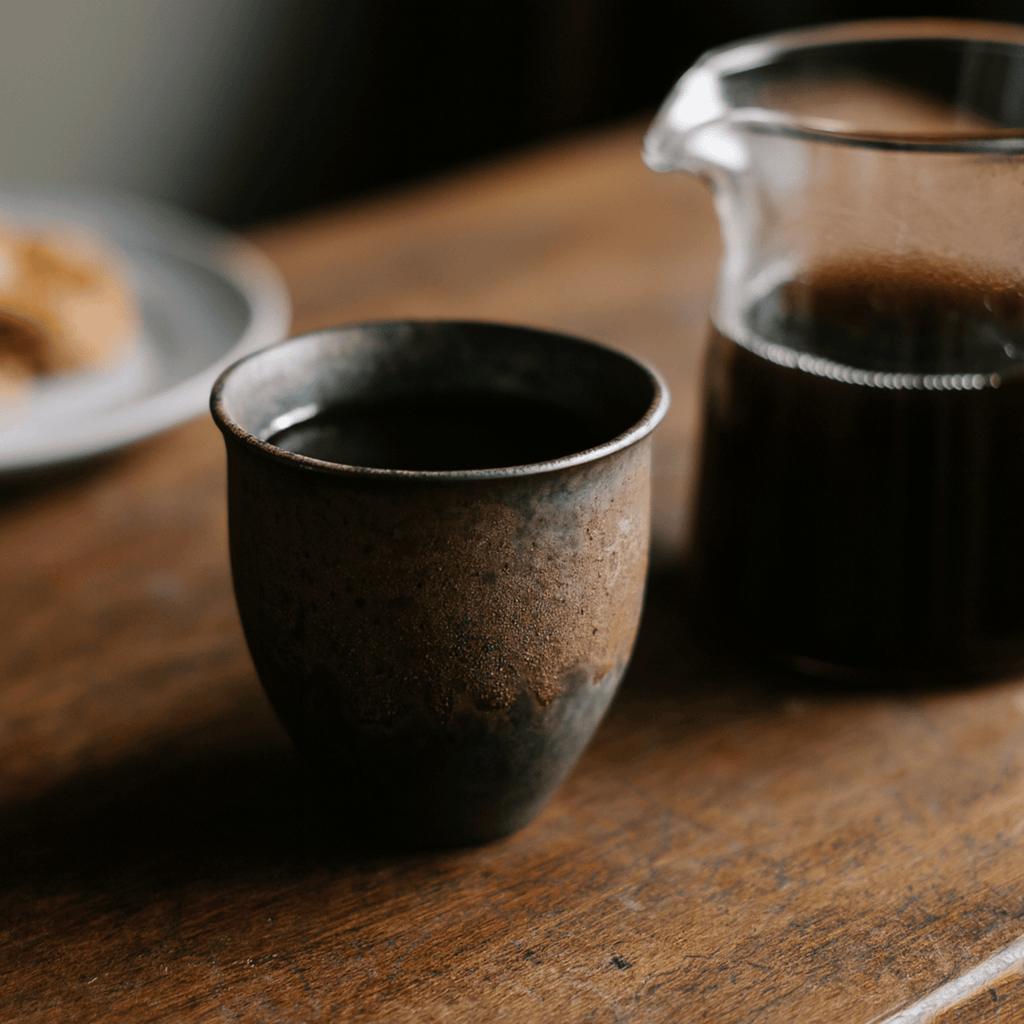Rustic Glazed Ceramic Espresso Cups, Set of 6, 90 ml