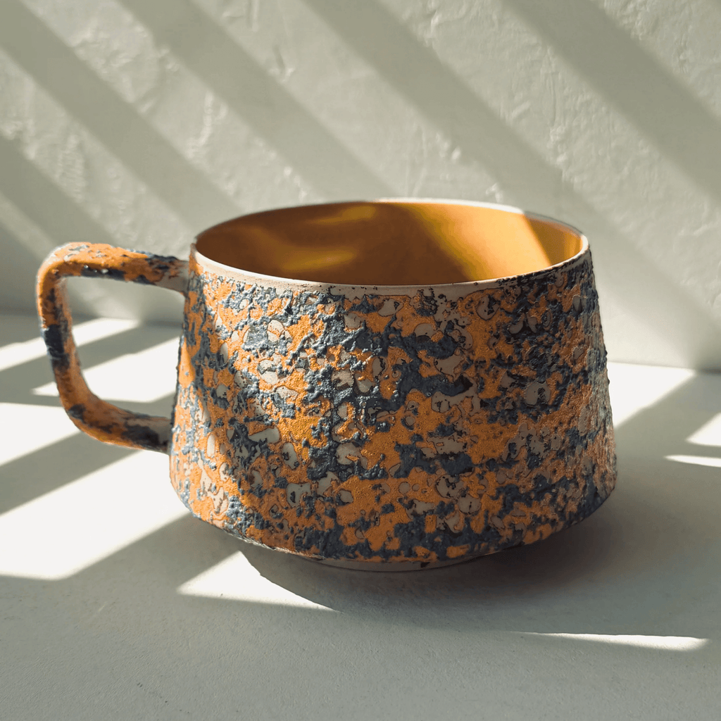 Glazed Stoneware Mugs, Set of 6, Approx. 300 ml