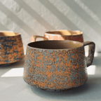 Glazed Stoneware Mugs, Set of 6, Approx. 300 ml