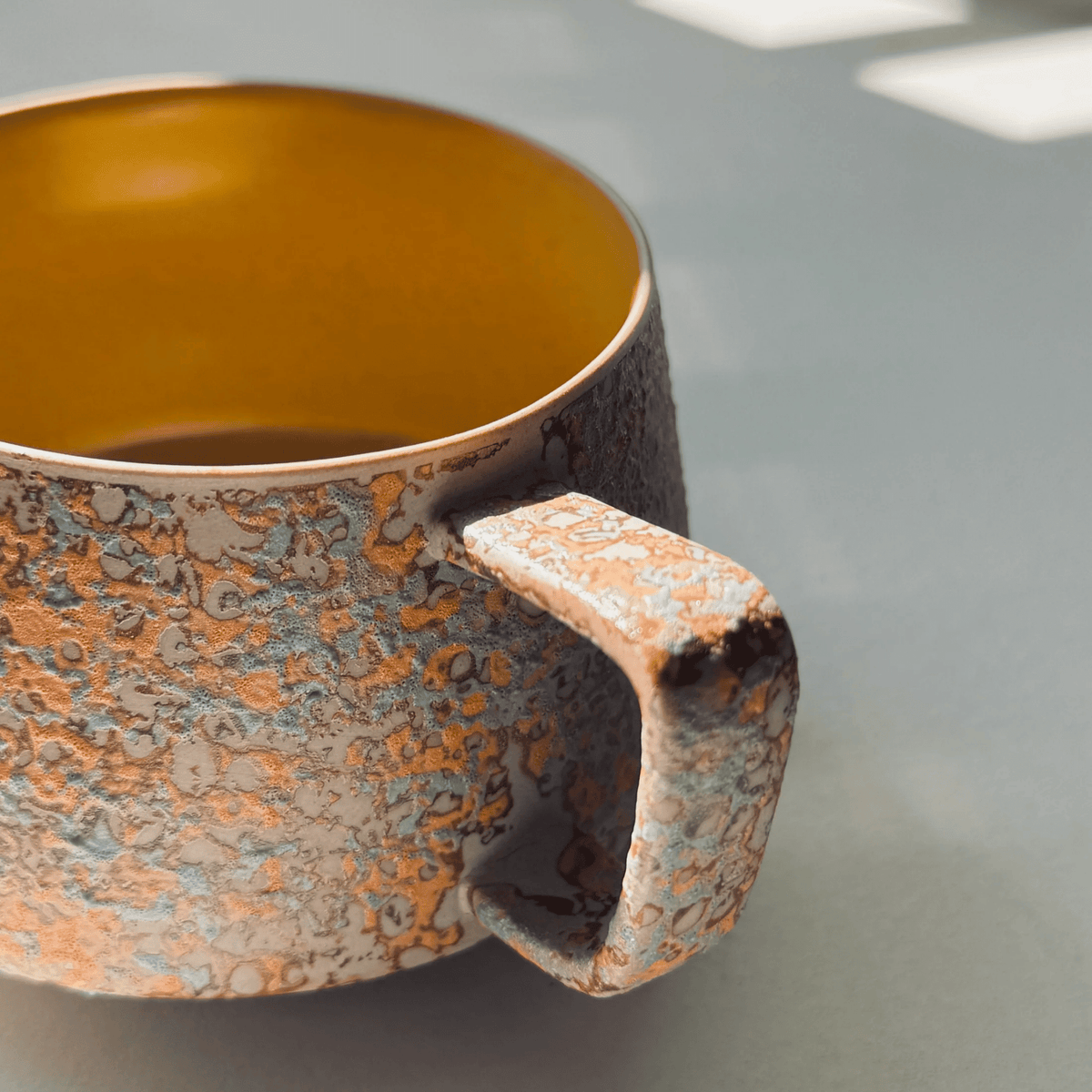 Glazed Stoneware Mugs, Set of 6, Approx. 300 ml