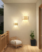 Wood-Grain LED Wall Light, 4 W or 6 W