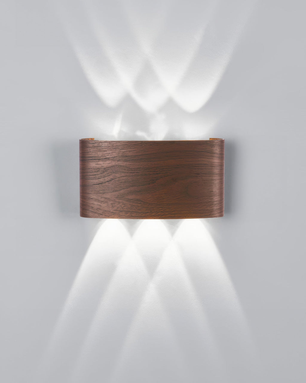 Wood-Grain LED Wall Light, 4 W or 6 W