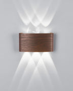 Wood-Grain LED Wall Light, 4 W or 6 W