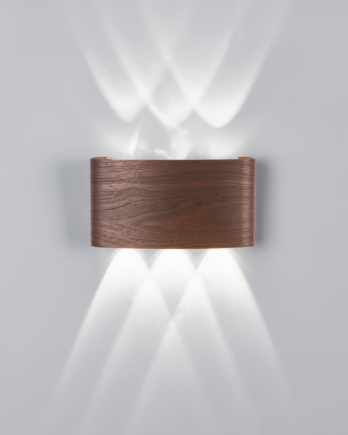 Wood-Grain LED Wall Light, 4 W or 6 W