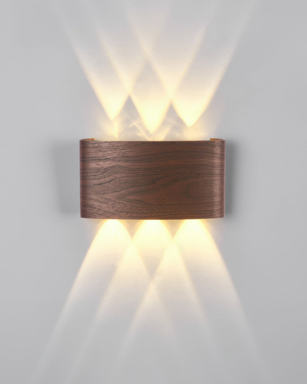 Wood-Grain LED Wall Light, 4 W or 6 W