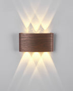 Wood-Grain LED Wall Light, 4 W or 6 W