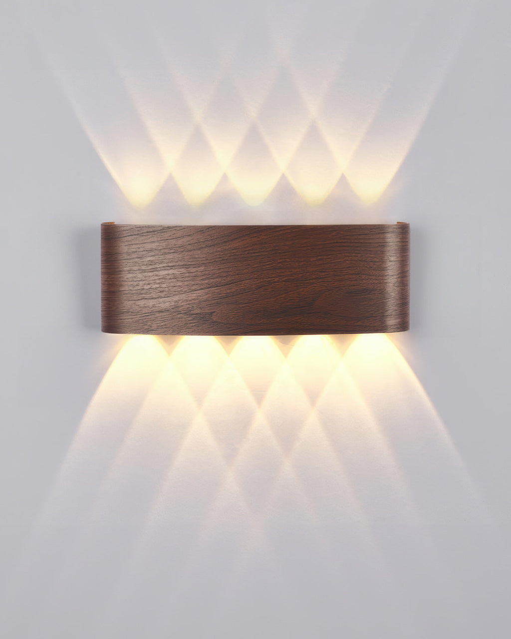 Wood-Grain LED Wall Light, 4 W or 6 W