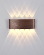 Wood-Grain LED Wall Light, 4 W or 6 W