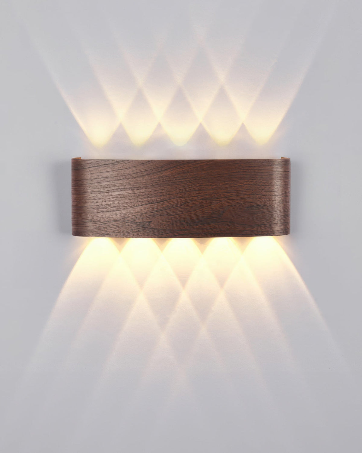Wood-Grain LED Wall Light, 4 W or 6 W