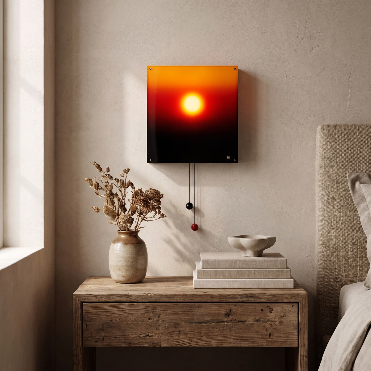 Rechargeable Sunset Wall Light, Dimmable Illuminated Wall Art - product view 3