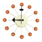 Mid-Century Starburst Wall Clock with Wooden Balls, 33.02 cm - product view 10