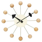 Mid-Century Starburst Wall Clock with Wooden Balls, 33.02 cm - product view 11