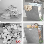 Foldable Adhesive Laundry Basket Wall-Mounted Clothes Hamper & Organiser