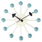 Mid-Century Starburst Wall Clock with Wooden Balls, 33.02 cm - product view 13