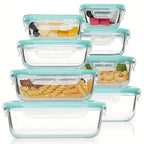 Meal Prep Containers Glass Food Storage Airtight Lids