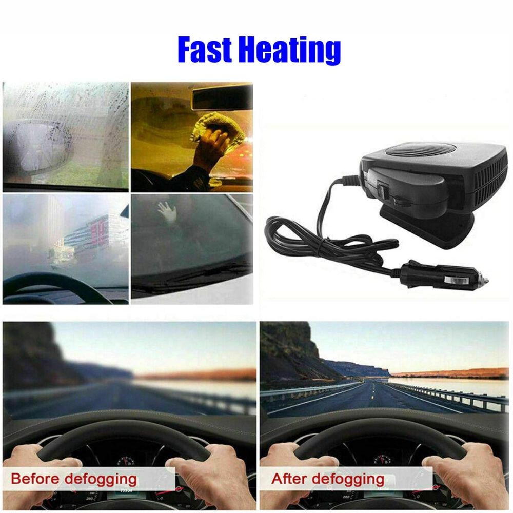 12V Ceramic Car Fan Heater and Windscreen Defroster — product view 4