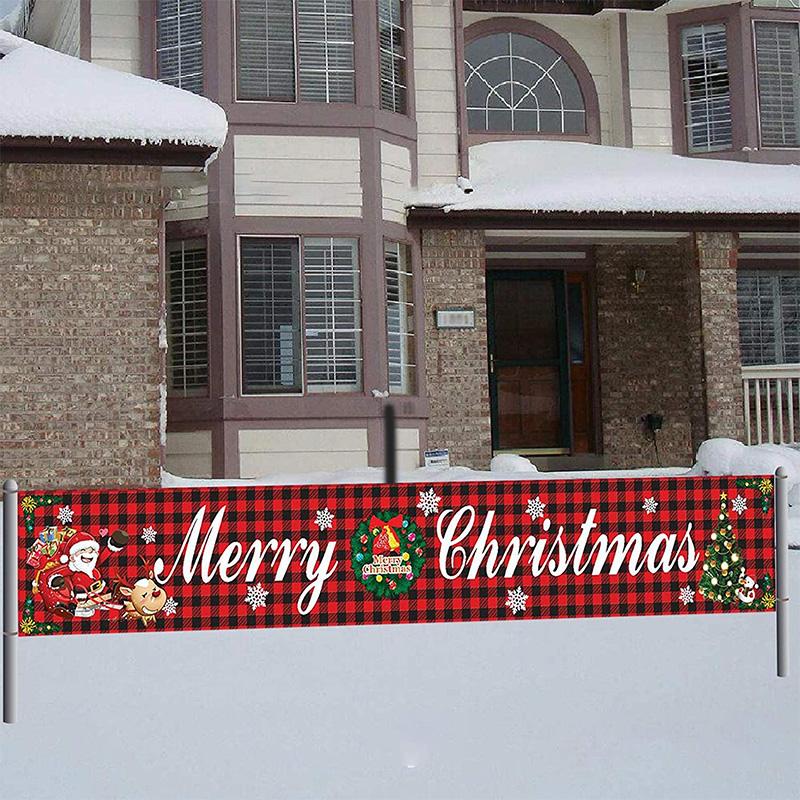 Merry Christmas Banner Flag, 300 × 50 cm