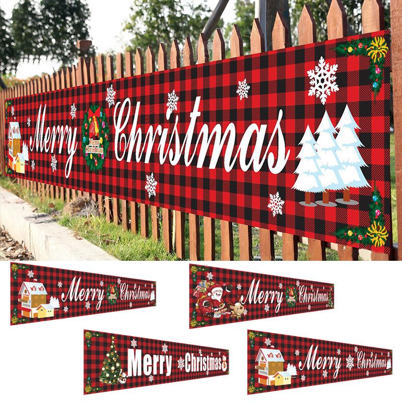 Merry Christmas Banner Flag, 300 × 50 cm