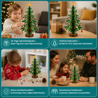 Wooden Christmas Tree Advent Calendar with LED Lights