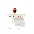 Suction-Cup Toilet Roll Holder with Cat Design