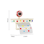 Suction-Cup Toilet Roll Holder with Cat Design