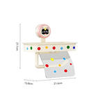Suction-Cup Toilet Roll Holder with Cat Design