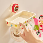 Suction-Cup Toilet Roll Holder with Cat Design