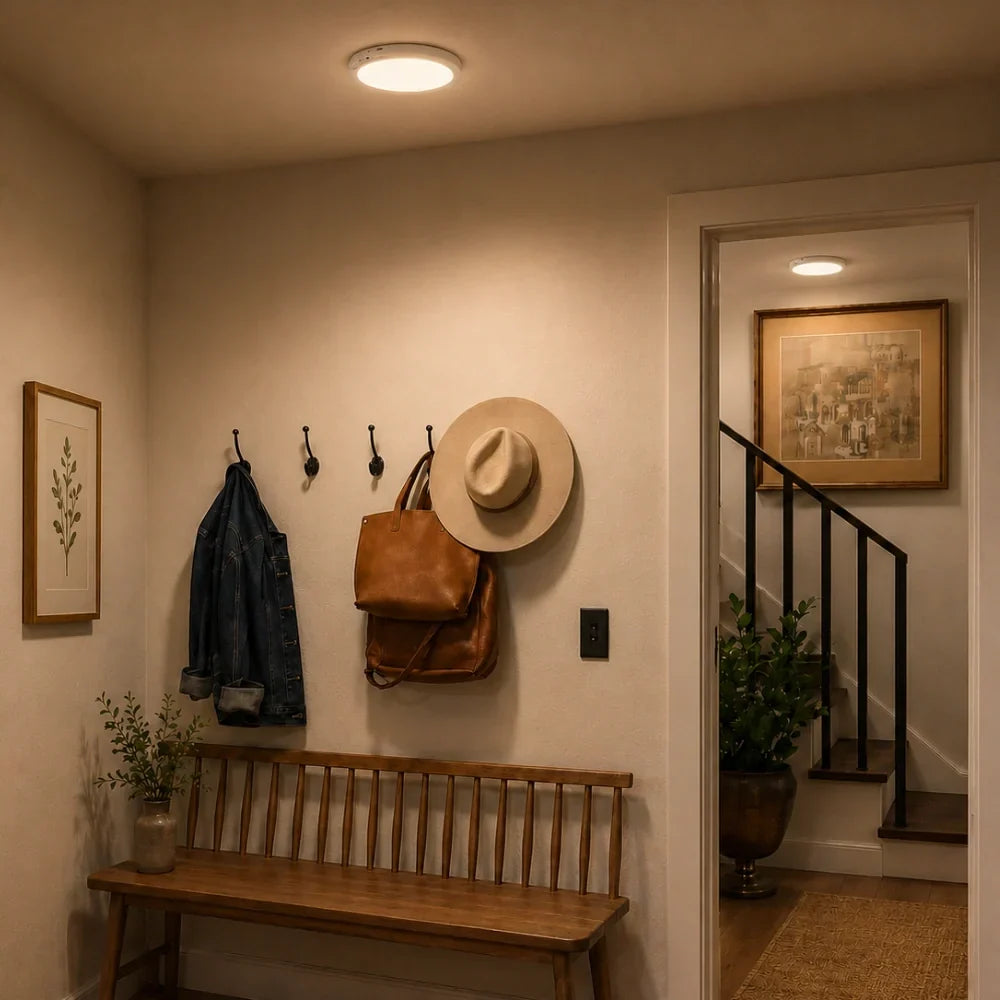 Rechargeable Motion Sensor Ceiling Light, Magnetic Mount and Remote - product view 6