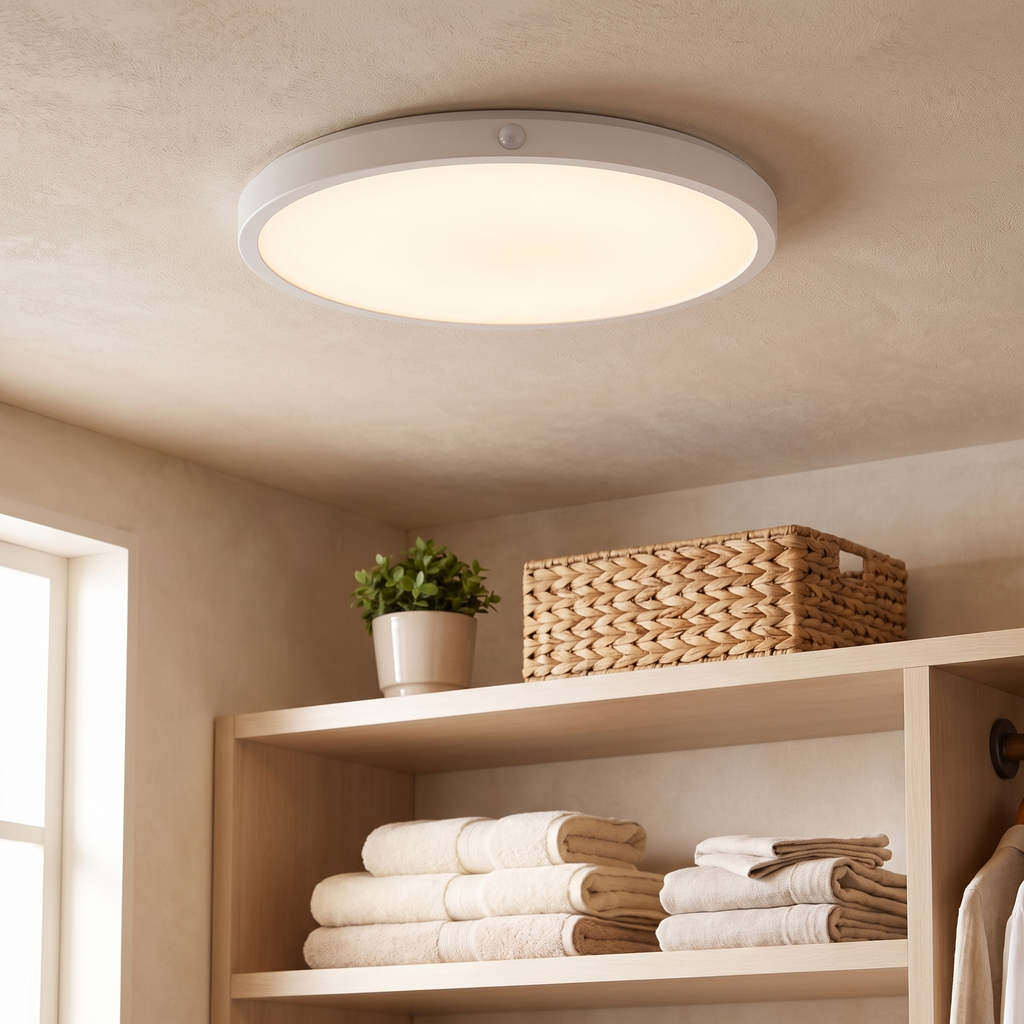 Rechargeable Motion Sensor Ceiling Light, Magnetic Mount and Remote - product view 1