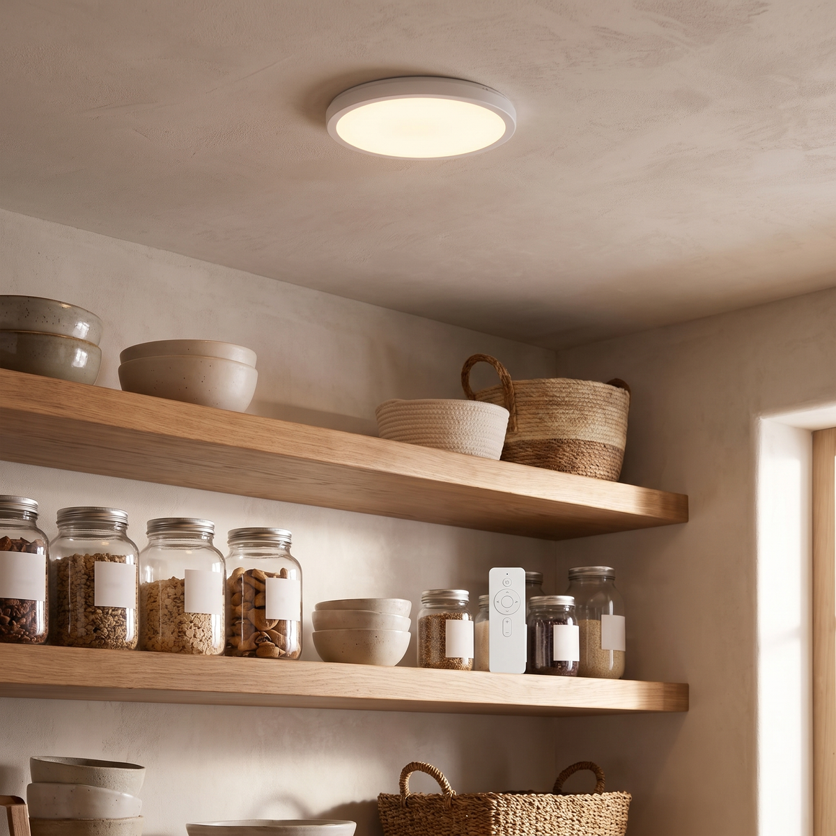 Rechargeable Motion Sensor Ceiling Light, Magnetic Mount and Remote - product view 3