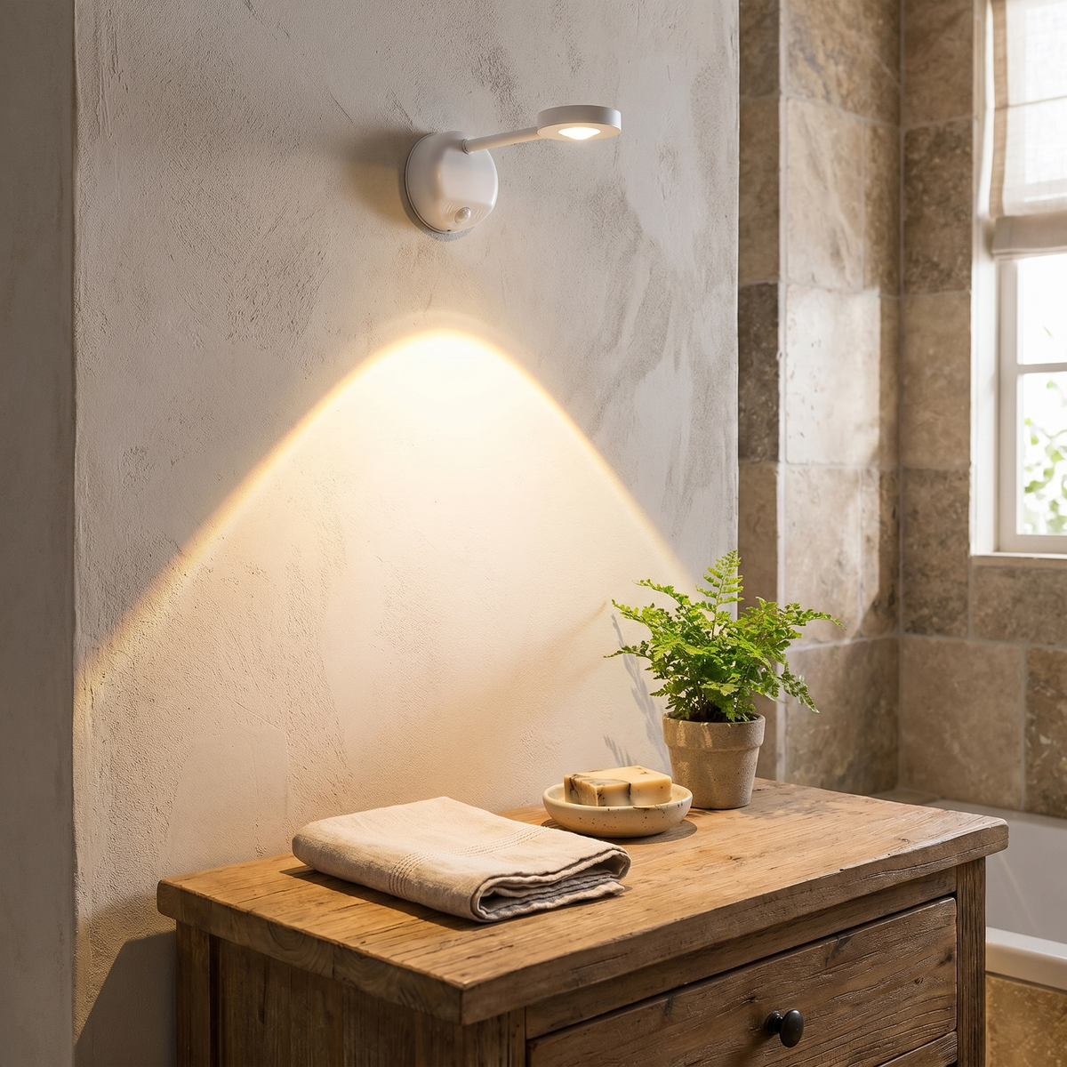 Rechargeable Motion Sensor Spotlight, 360-Degree Adjustable LED - product view 3