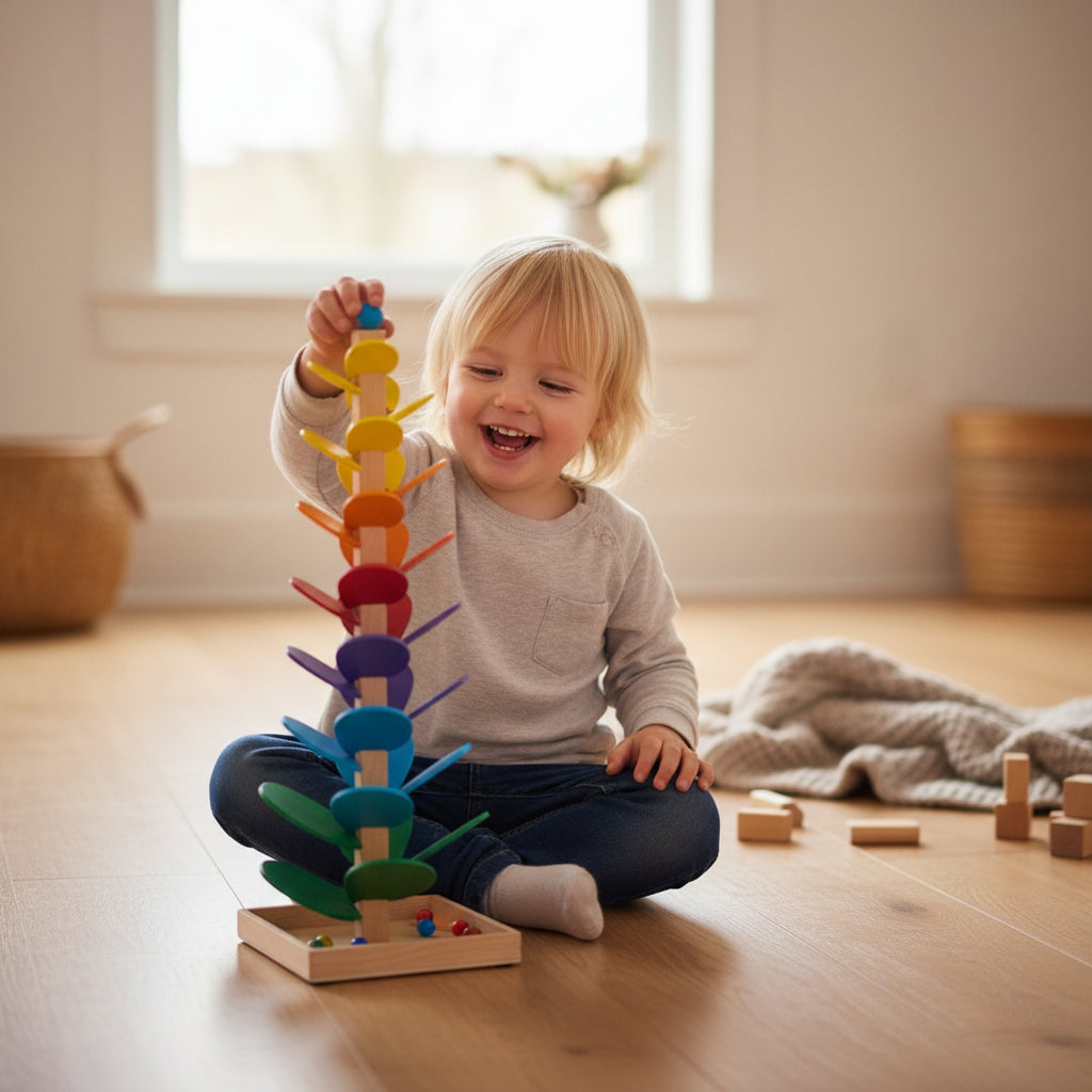 Musical Tree Toy Toddlers Colourful Wooden Activity Playset