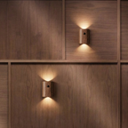 Wooden Motion Sensor Wall Light, USB-C Rechargeable - product view 2