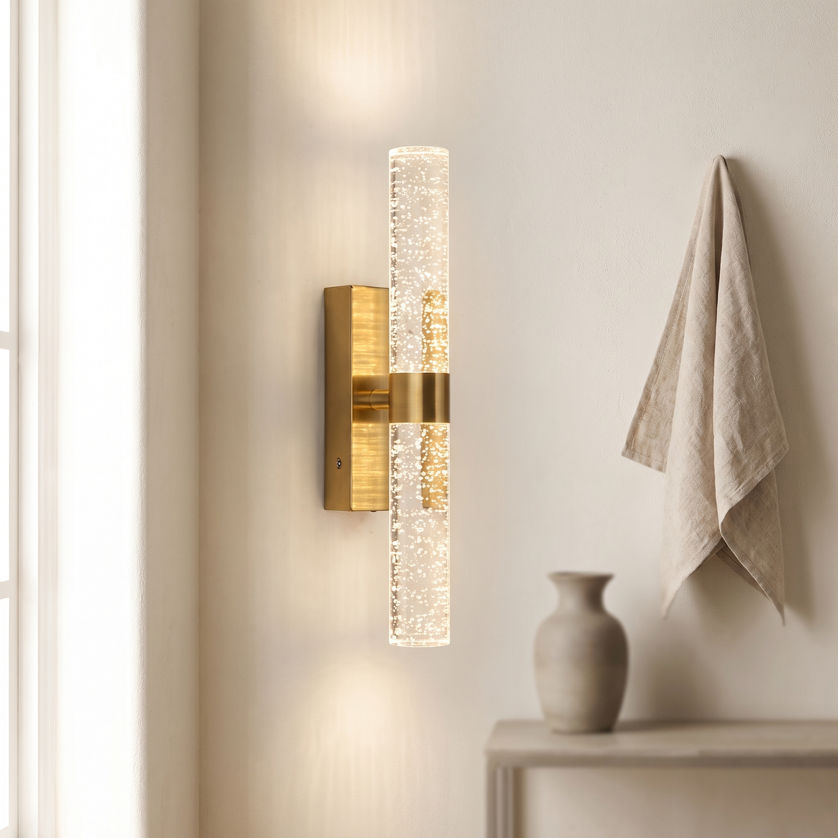 Rechargeable Bubble Crystal Wall Light with Remote and Dimmer - product view 2