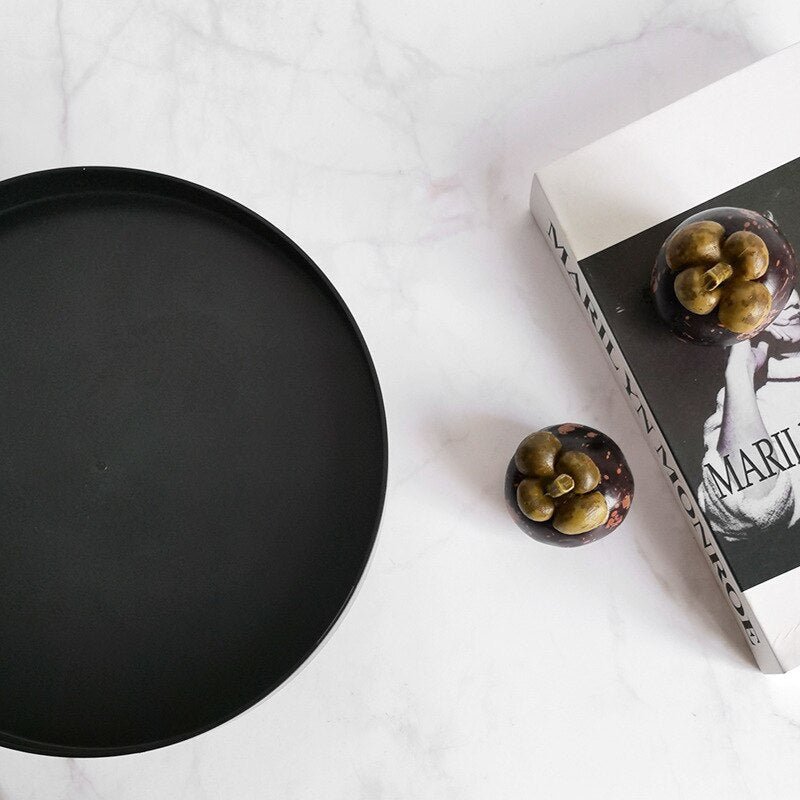 Round Decorative Storage Tray