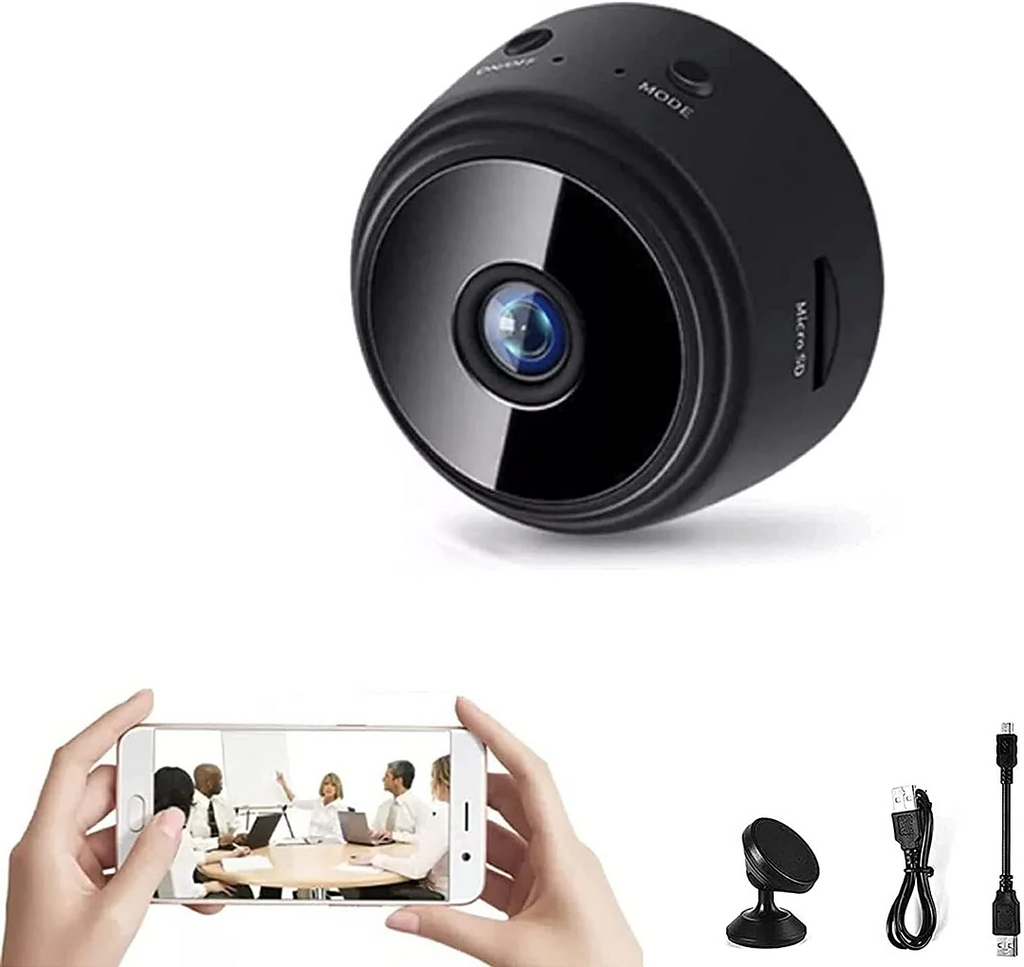 1080p Wi-Fi Mini Security Camera with Infrared Night Vision — product view 1
