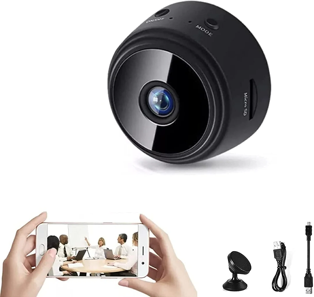 1080p Wi-Fi Mini Security Camera with Infrared Night Vision — product view 1