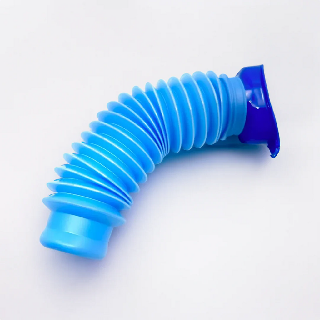 Portable Travel Urinal Bottle with Adapters and Flexible Hose — product view 3
