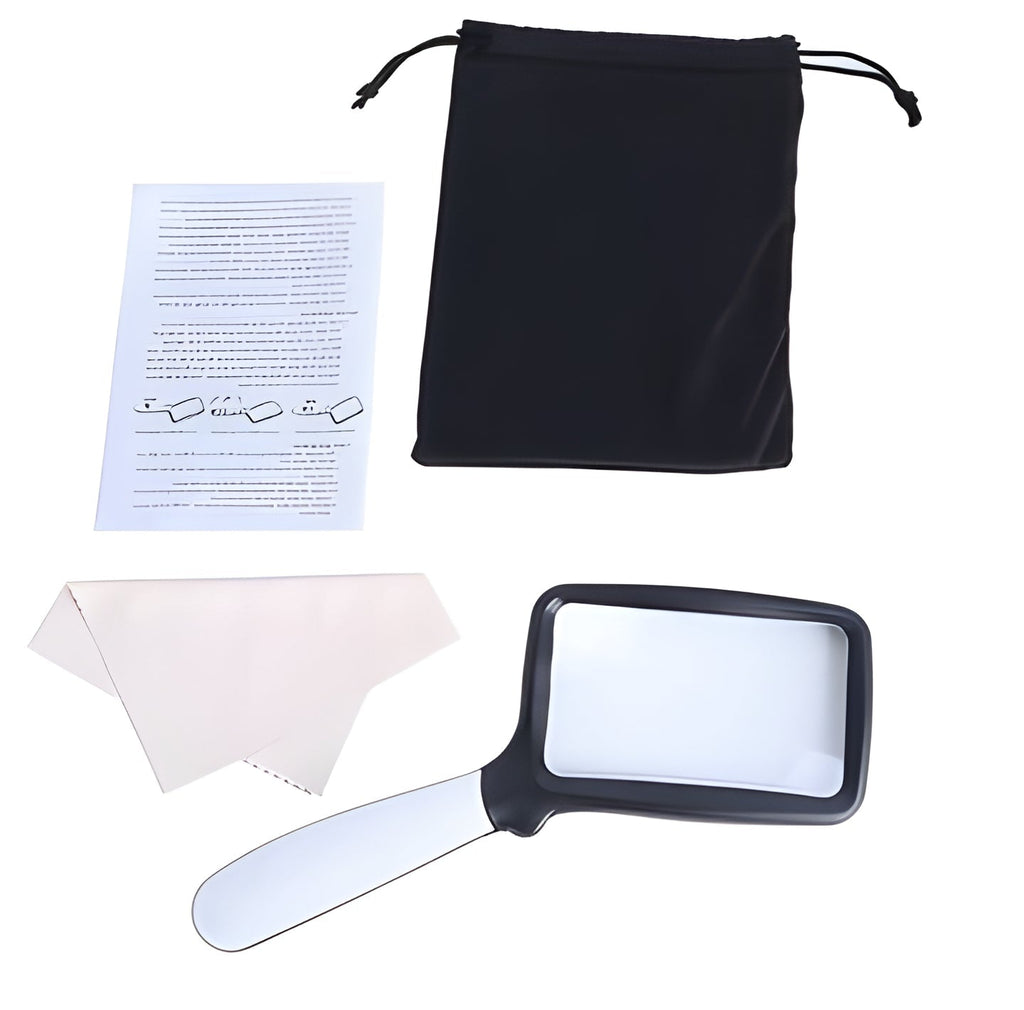 Handheld LED Reading Magnifier, 3x Lens with Five Lights — product view 3