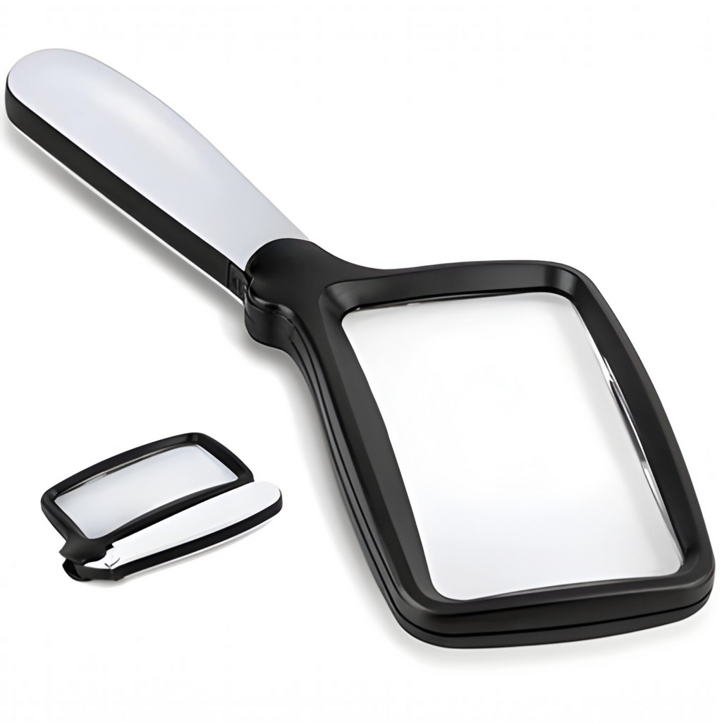 Handheld LED Reading Magnifier, 3x Lens with Five Lights — product view 4