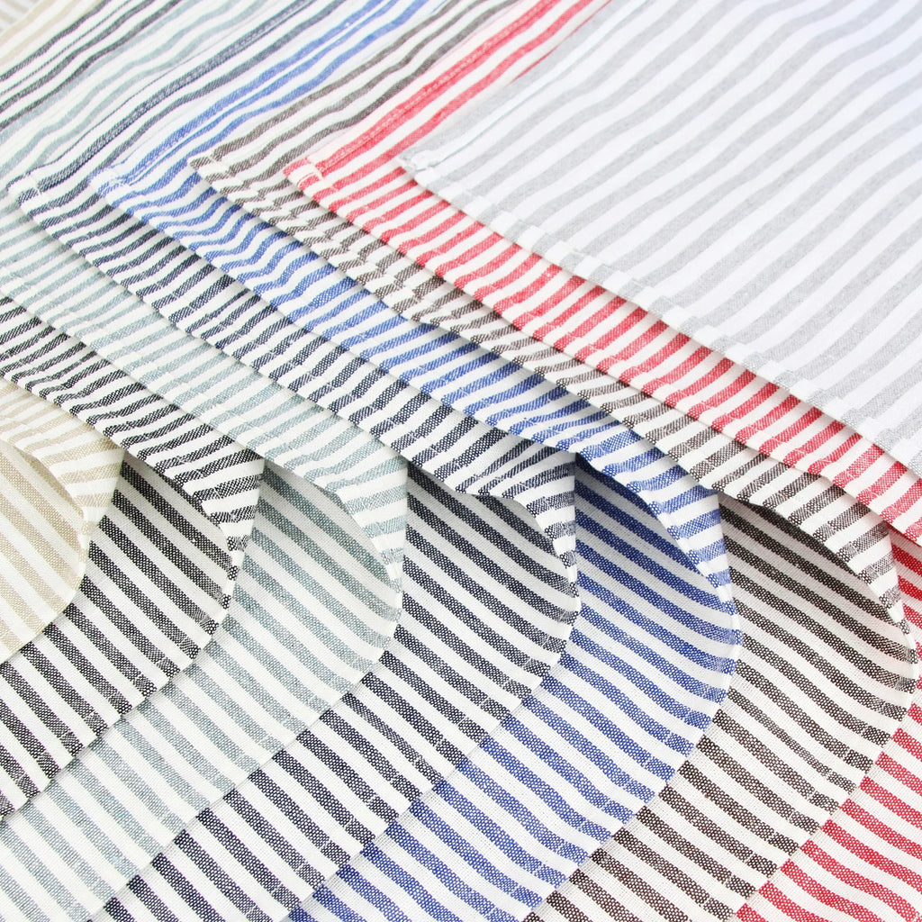 Striped Cotton Linen Dinner Napkins, Set of 12 – product image 6