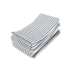 Striped Cotton Linen Dinner Napkins, Set of 12 – product image 8