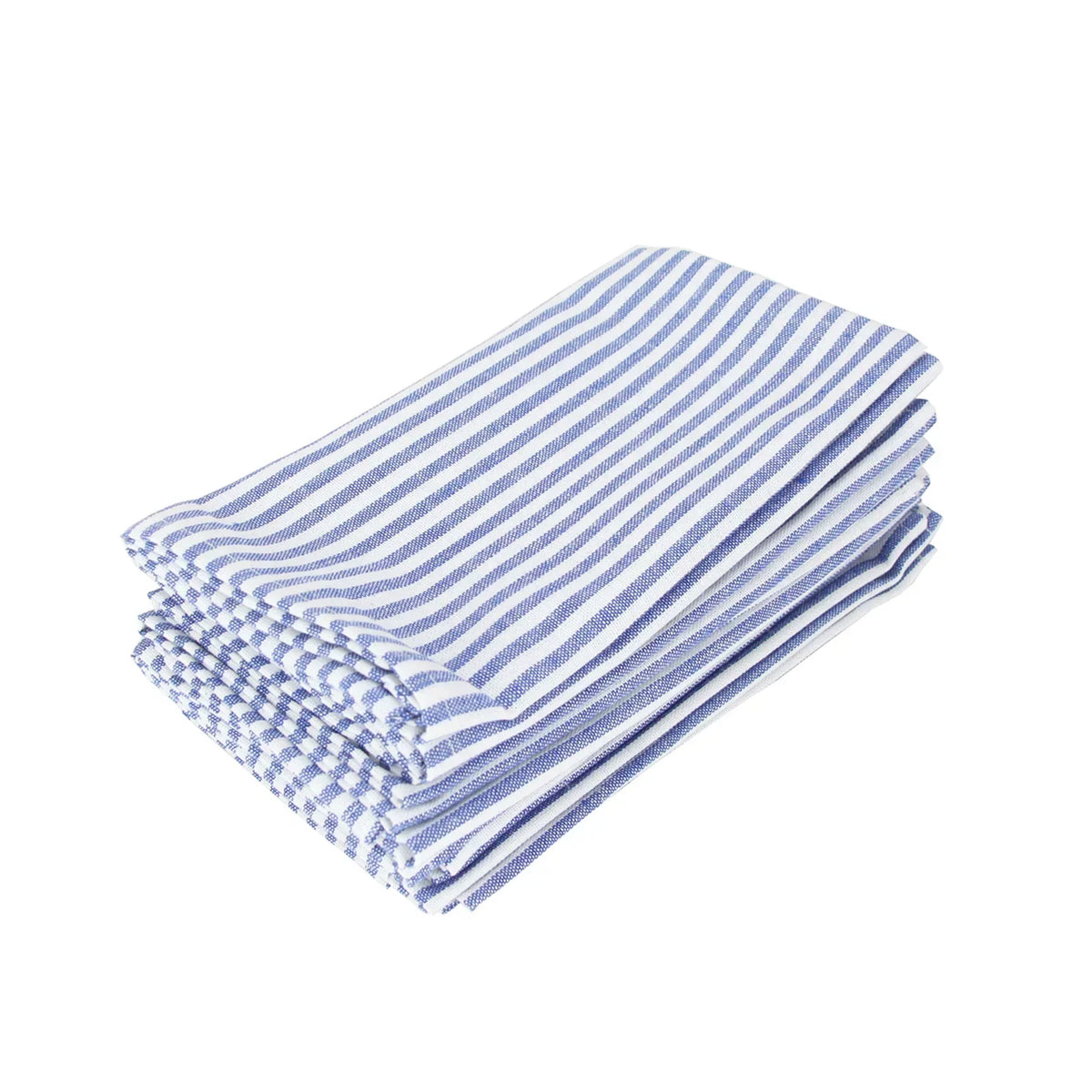 Striped Cotton Linen Dinner Napkins, Set of 12 – product image 9